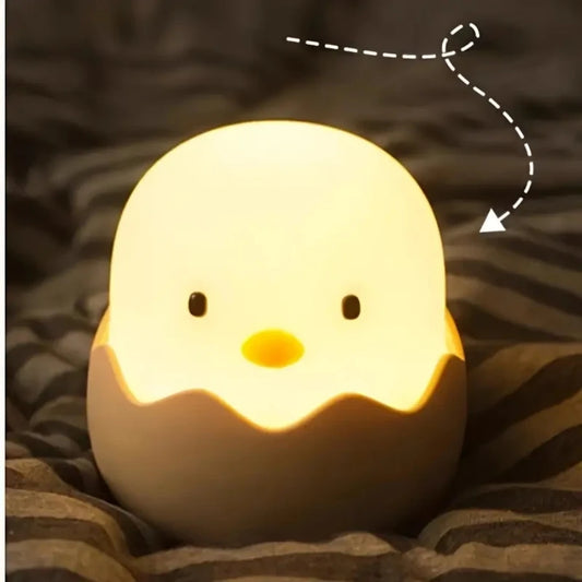 Chick Egg Bedside Nightlight for Silicone Touch Sensor Lampara Led for Lamp with Touch Controls