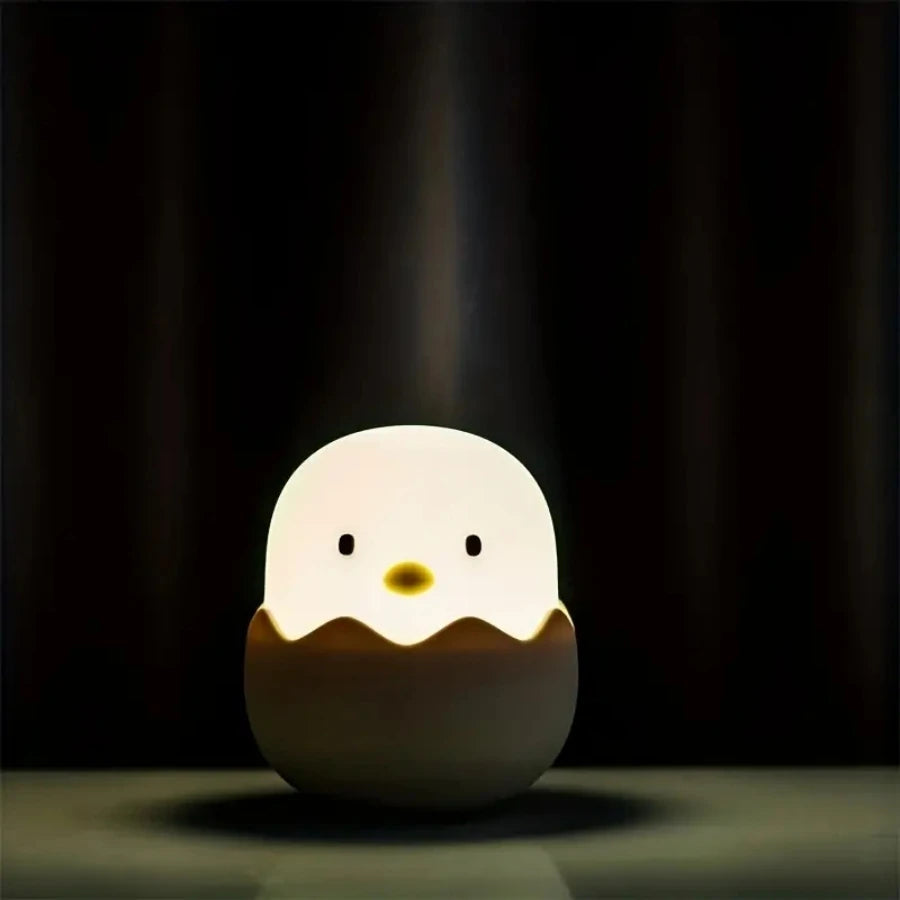 Chick Egg Bedside Nightlight for Silicone Touch Sensor Lampara Led for Lamp with Touch Controls