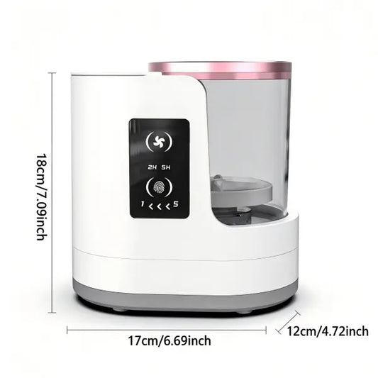 3-In-1 Electric Makeup Brush Cleaner, Automatic Clean & Dry Machine with Storage Rack, USB Portable Organizer, Cleans 3 Brushes at Once for Eyeshadow & Blush Brushes