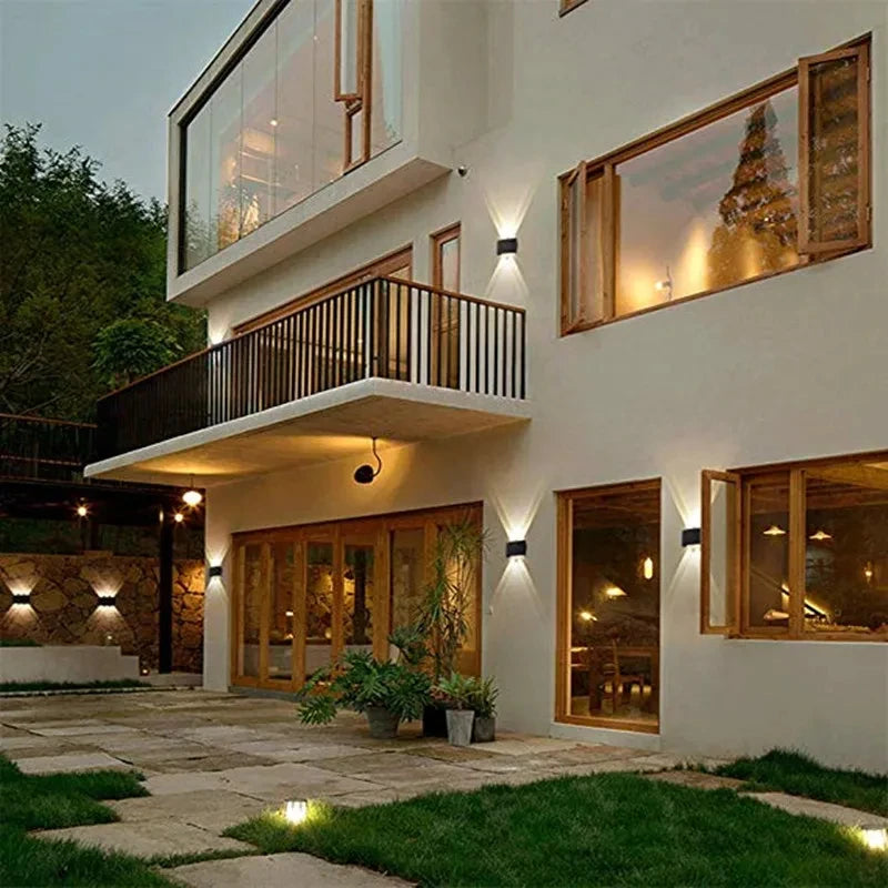LED Wall Light Outdoor Indoor 2W 4W 6W 8W 10W AC85-265V Up Down White Black Modern Light For Home Garden Bedroom Corridor