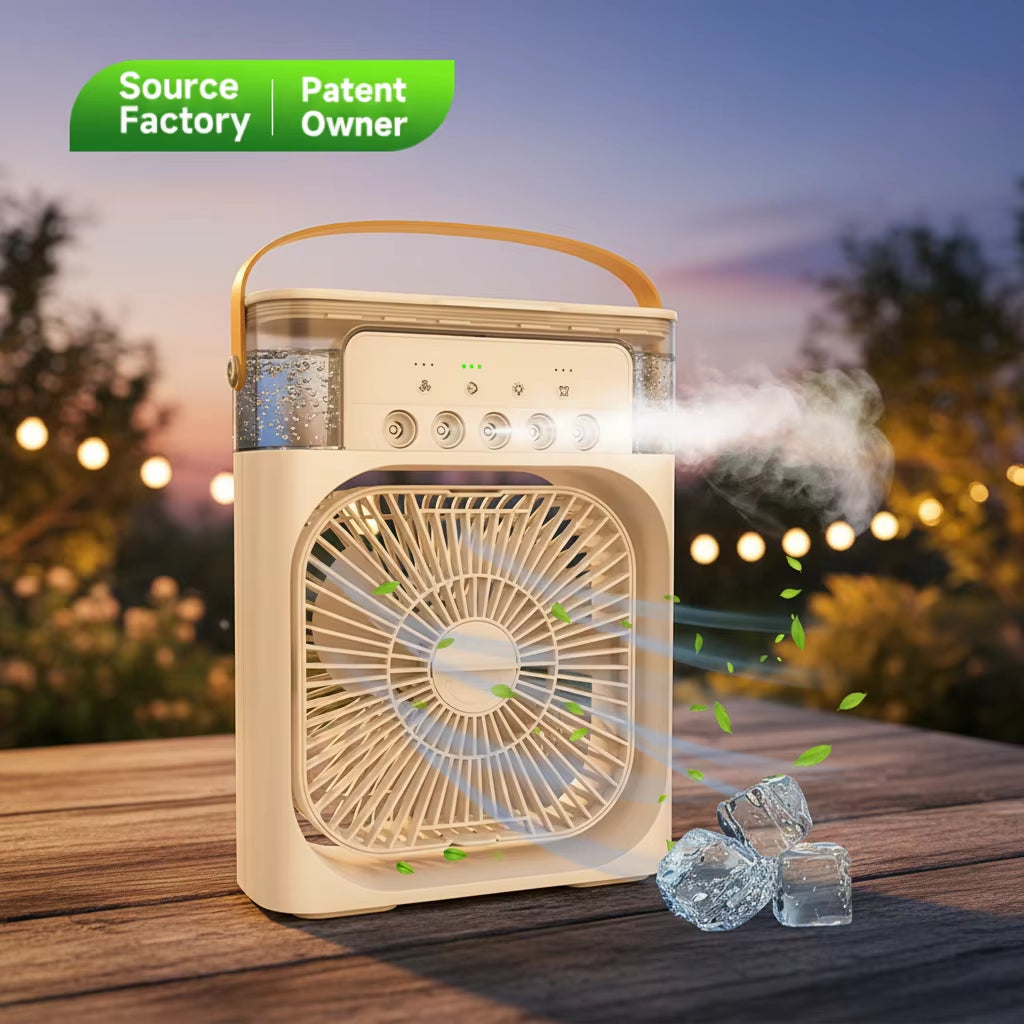 Factory Portable LED DC Air Conditioner Cooler Fan for Garage Durable Plastic Climatiseur Portable Aire Acondicionado Portatil